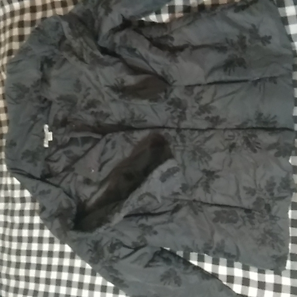 Cold water Creek Red Brocade Snap Up Jacket - Picture 5 of 8